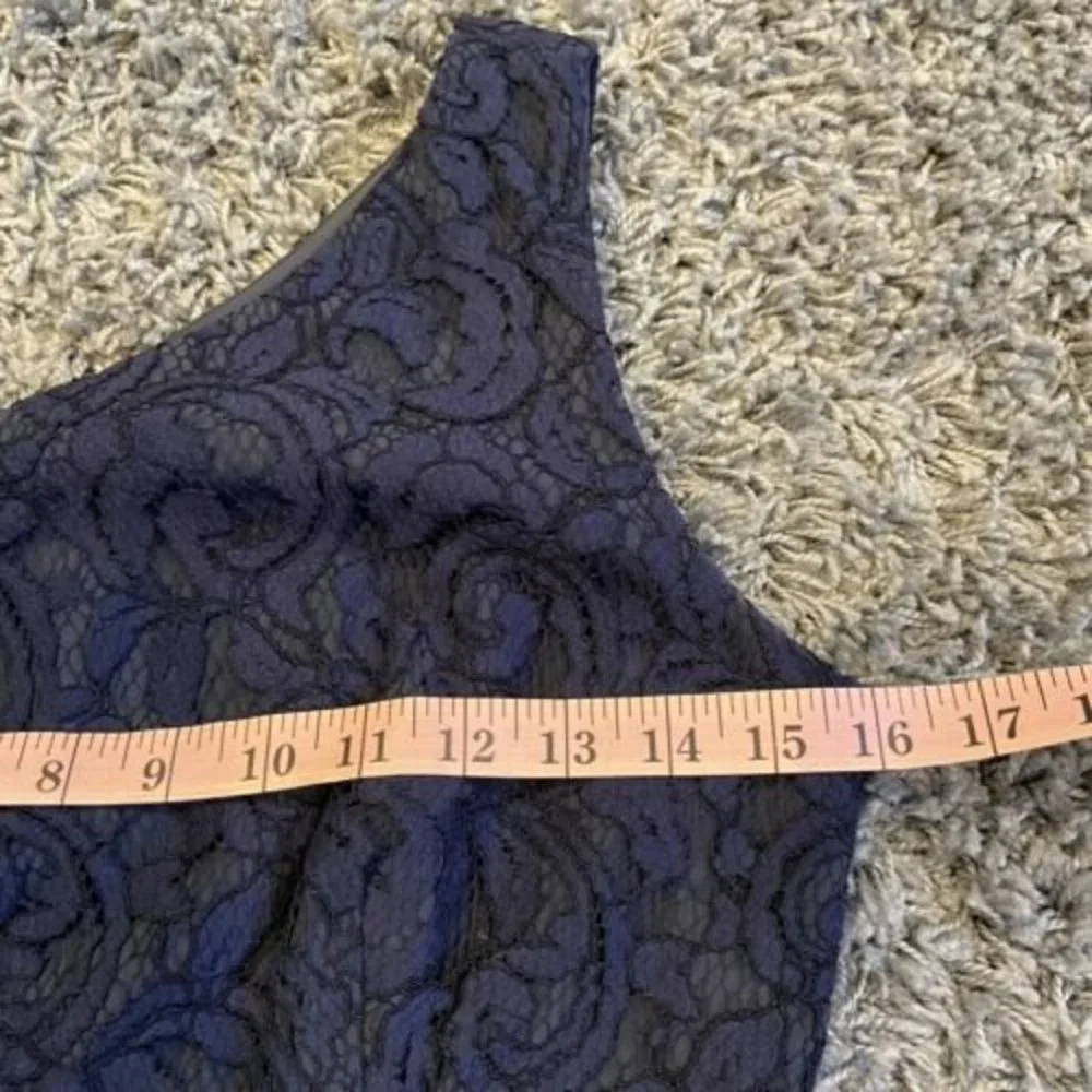 J.CREW Alexa Dress In leavers Lace Navy Size 2 Weddings & Parties Bridesmaid - Picture 6 of 12